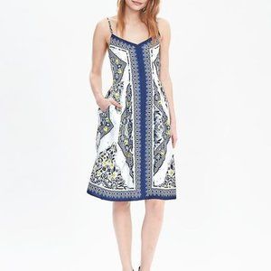 NWT Banana Republic Multi-Print Strappy Dress 2P